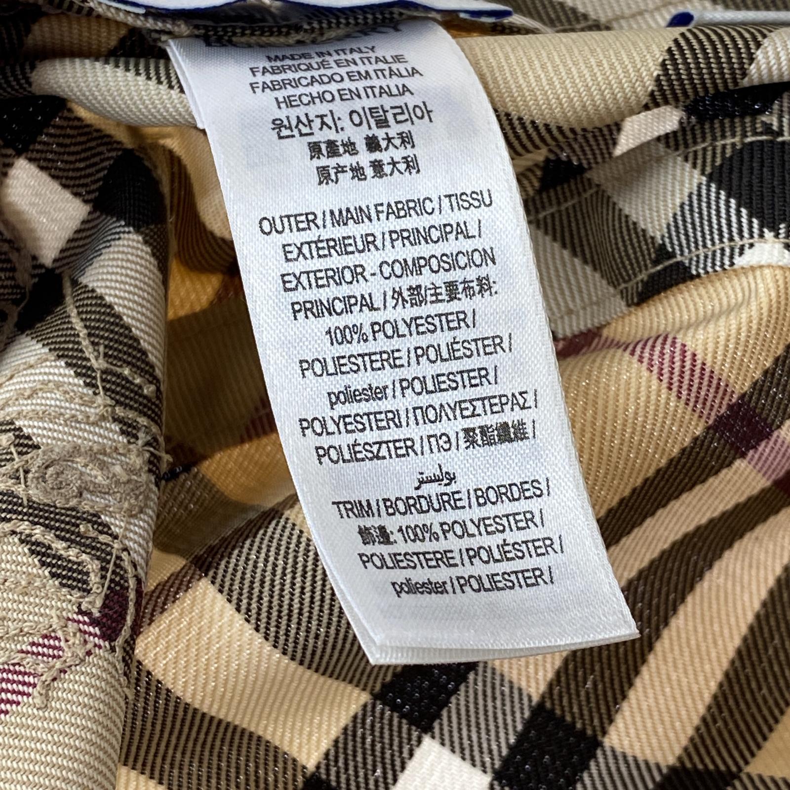 ハット BURBERRY ノバチェック ベースボールキャップ M/L ベージュ ベージュ
