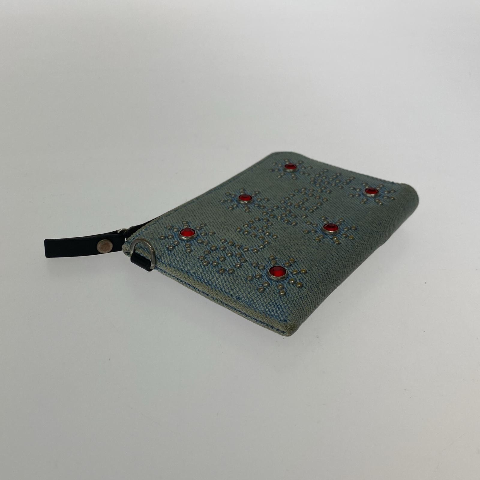 コインケース × HTC スタッズデニム