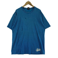 半袖Tシャツ 00s~ ドルマーク総柄 Tシャツ(XL) ブルー ブルー