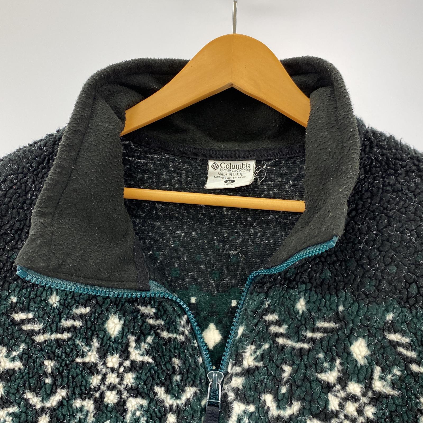 ジャケット USA製 フリース (XL) グリーン