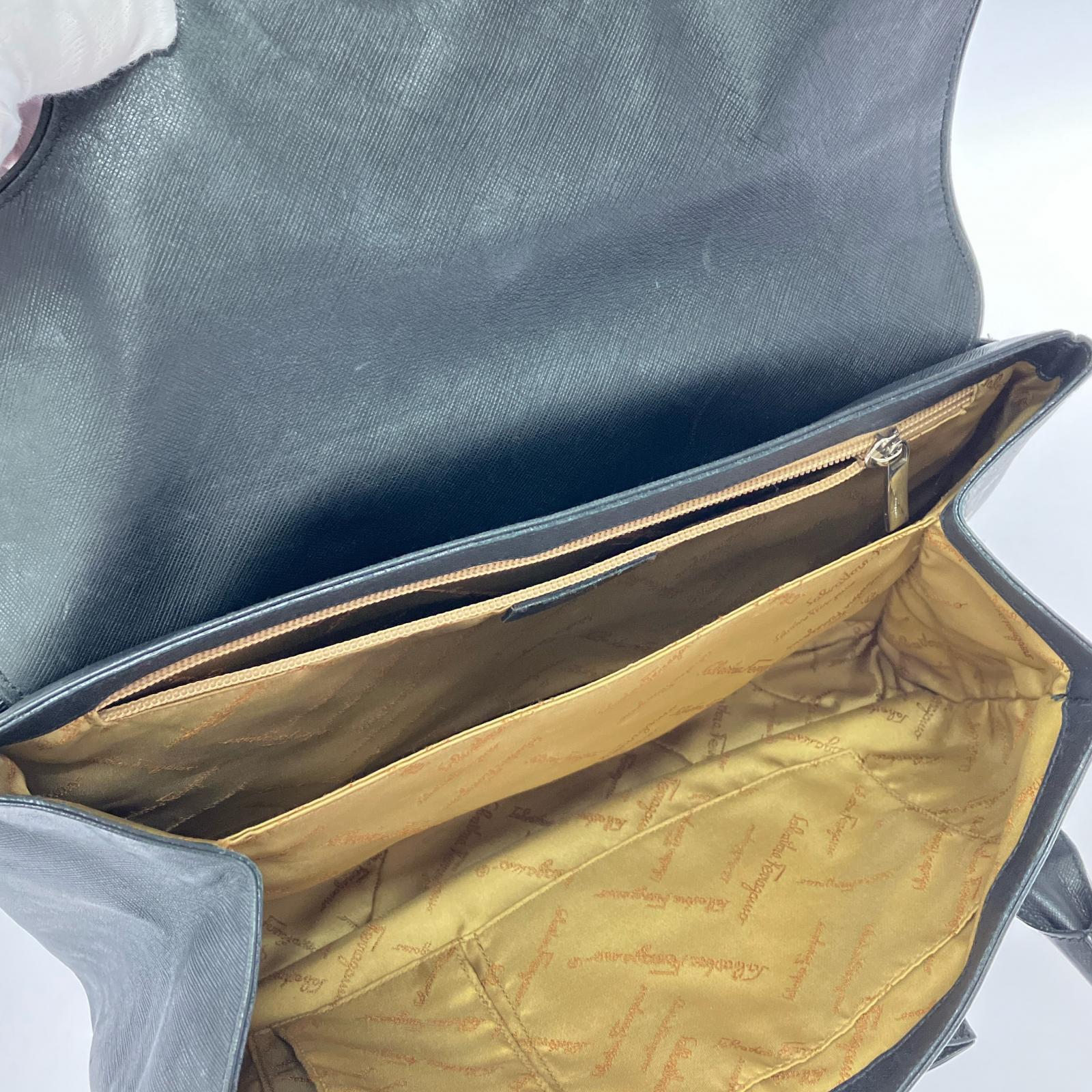 S.Ferragamo ガンチーニ フラップ ハンドバッグ