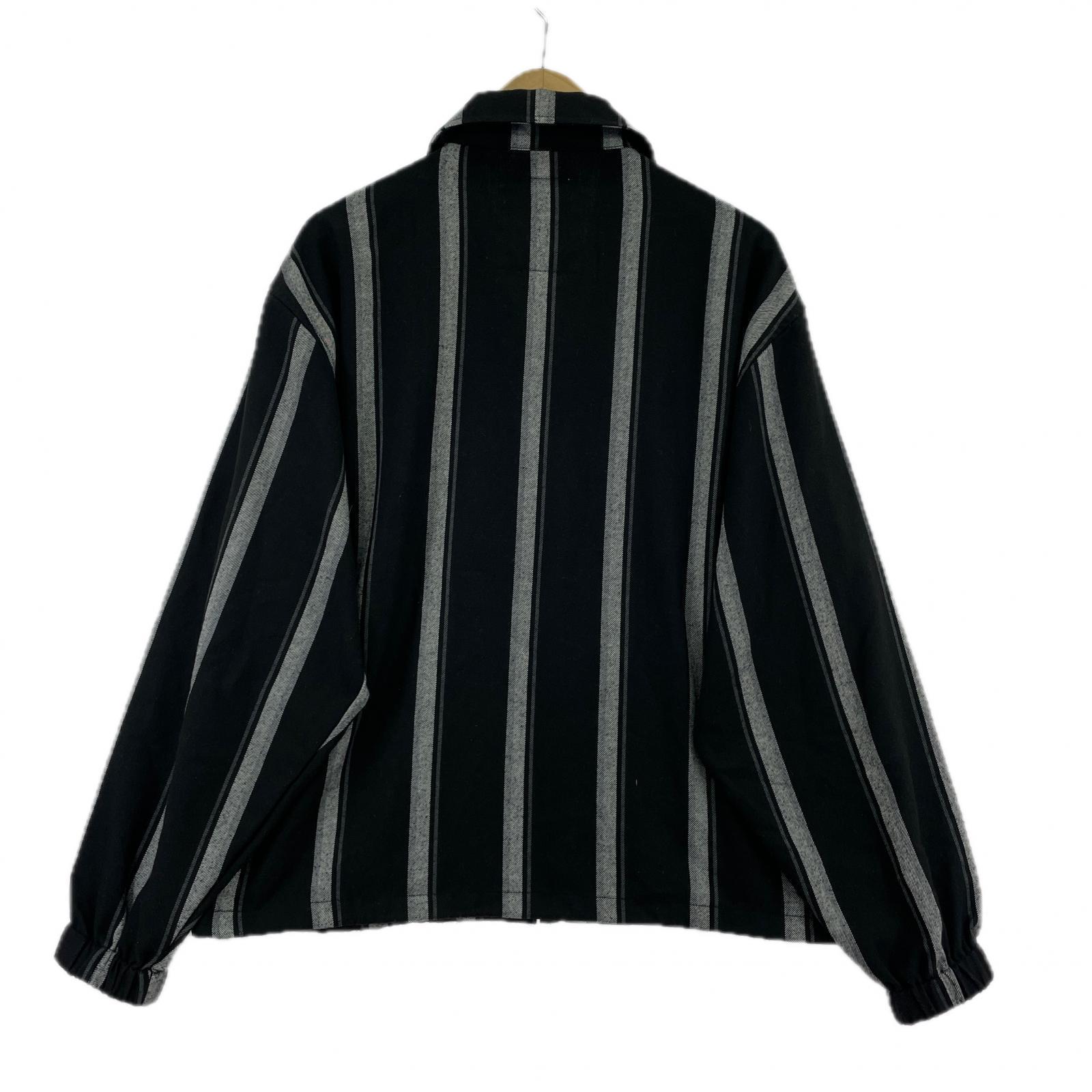 ジャケット ストライプ(M) 黒系 M ブラック