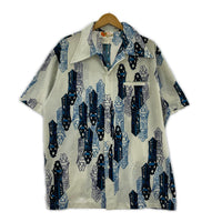 半袖シャツ LIBERTY HOUSE アロハシャツ ベージュ