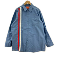 半袖シャツ 80s WORK WEAR 青(L) L ブルー