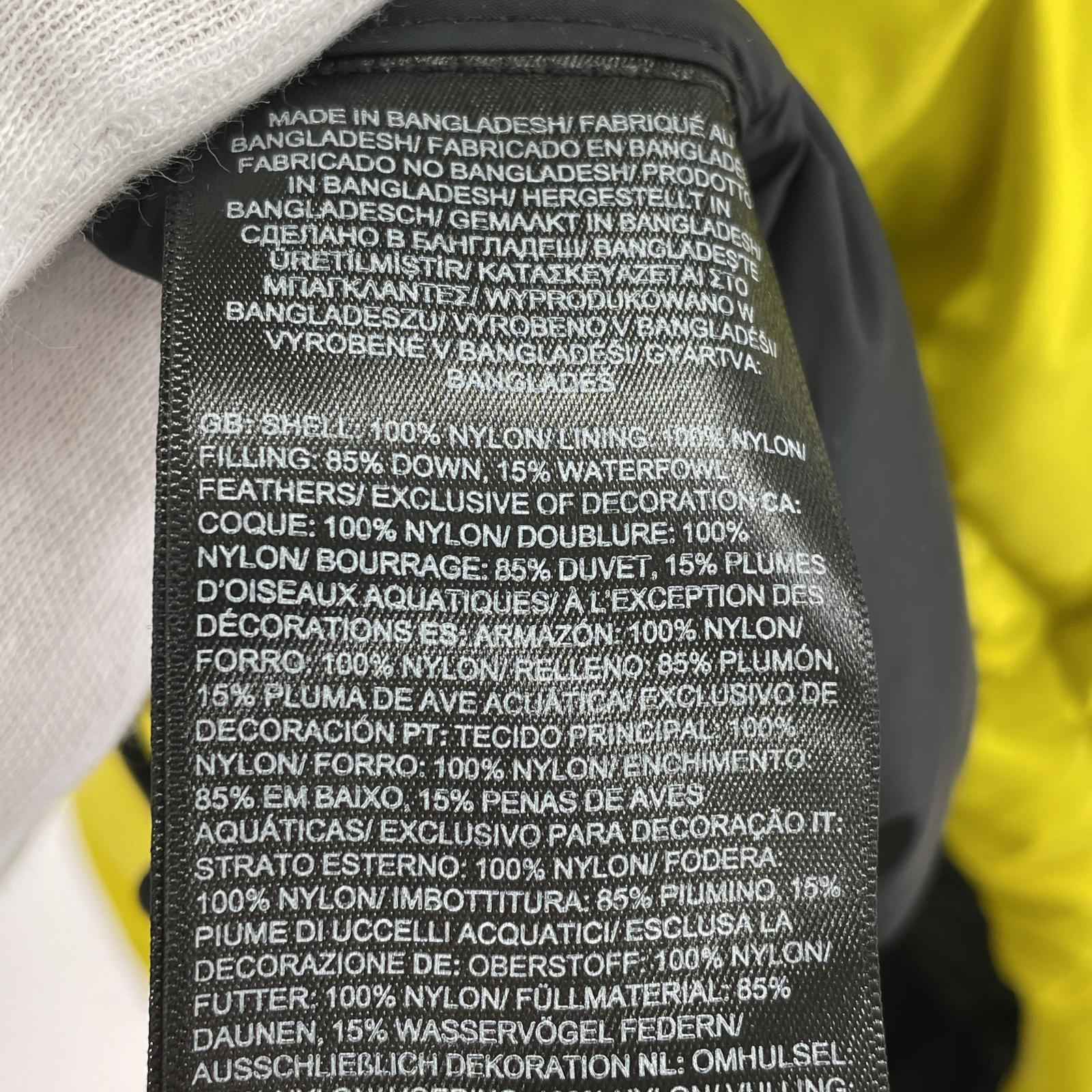 ダウンジャケット XL イエロー