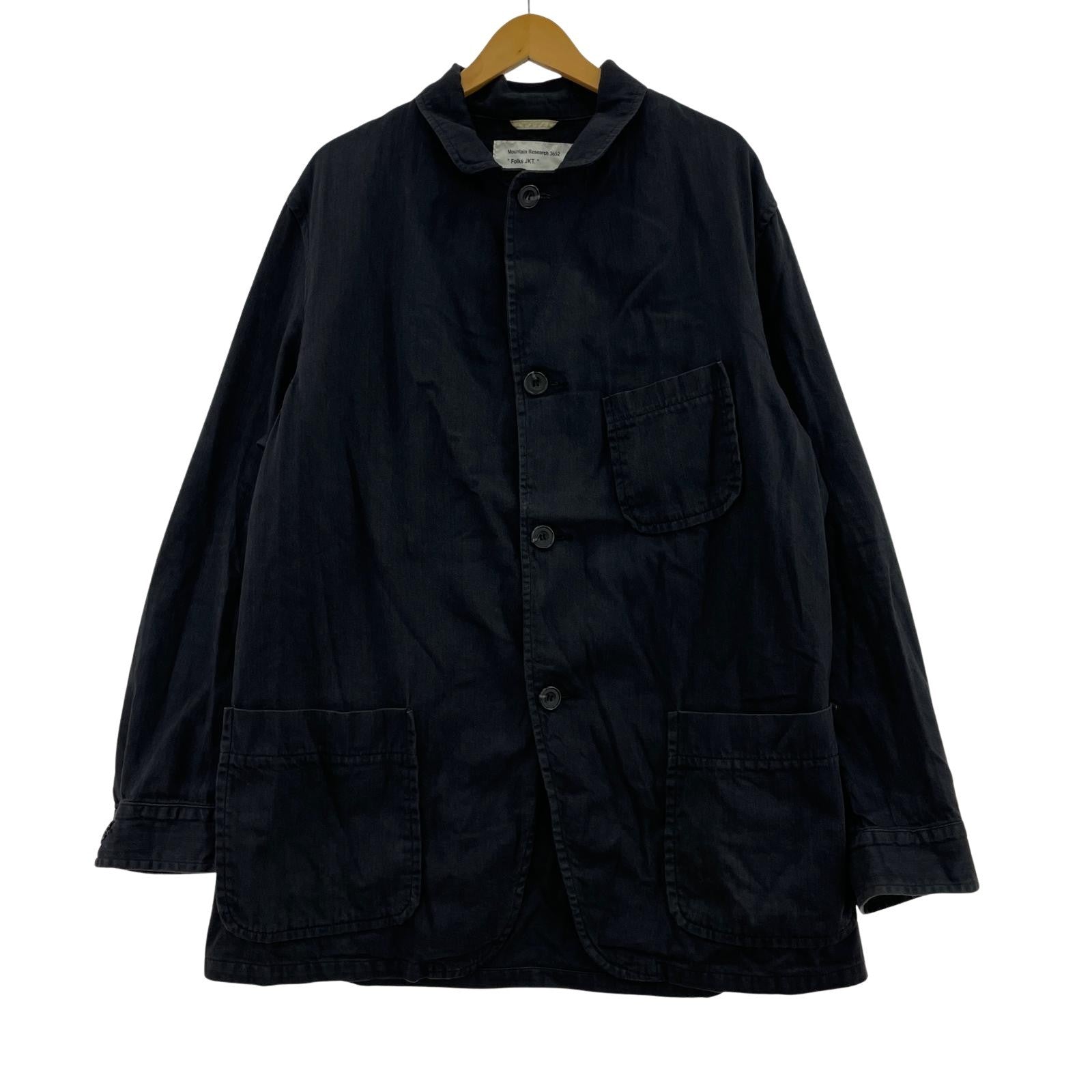 ジャケット 23aw フォークスジャケット BLK L L ブラック