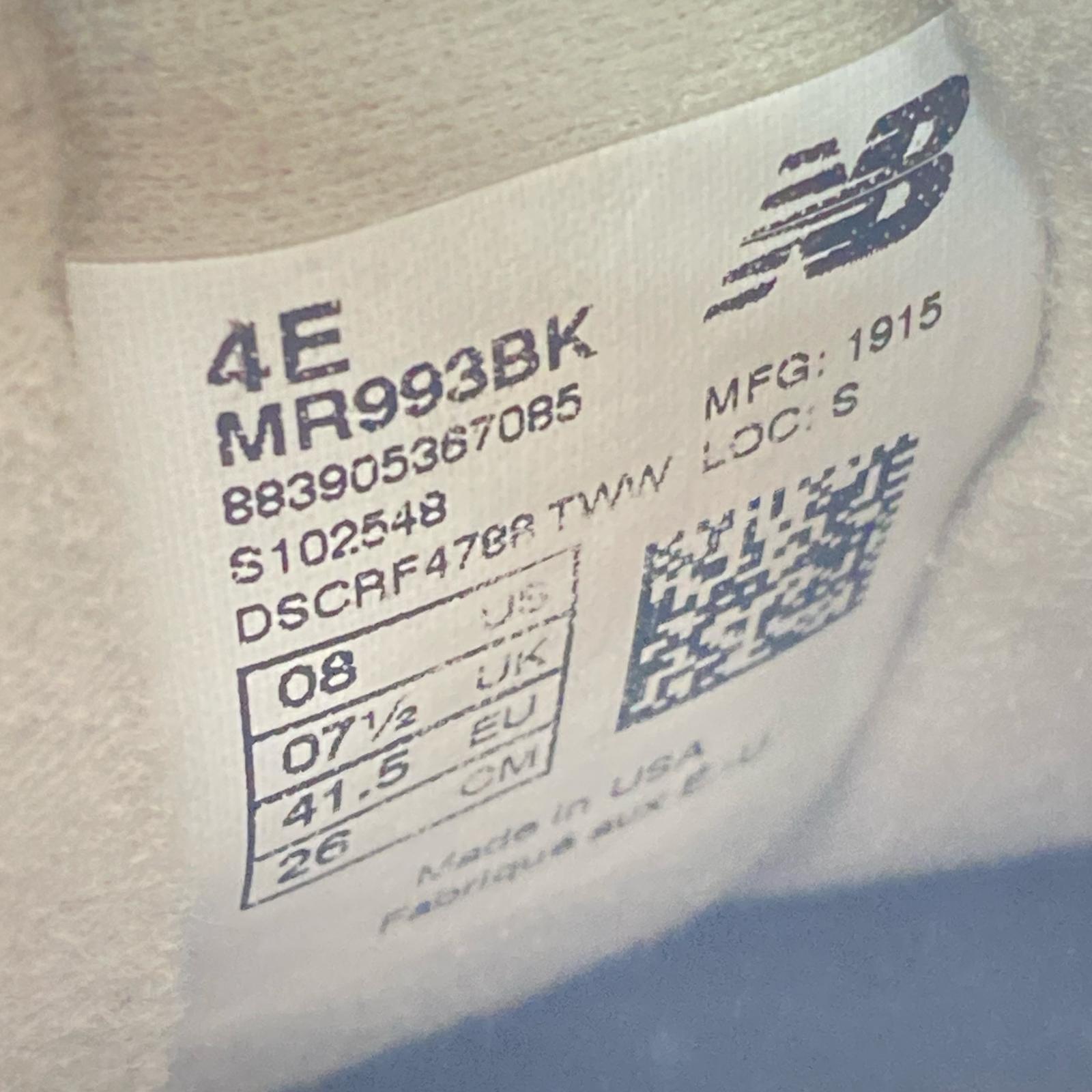 スニーカー MR993BK USA製 26cm 黒 26cm (US8 UK7 1/2 EU42) ブラック