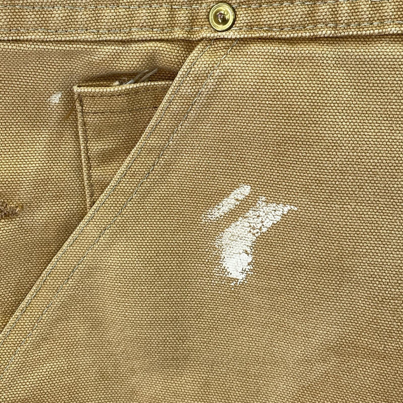 オーバーオール Carhartt ダブルニー ダックオーバーオール キャメル