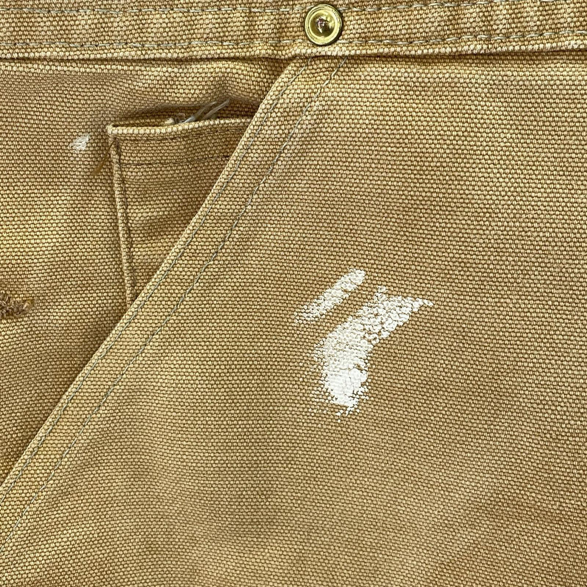 オーバーオール Carhartt ダブルニー ダックオーバーオール キャメル
