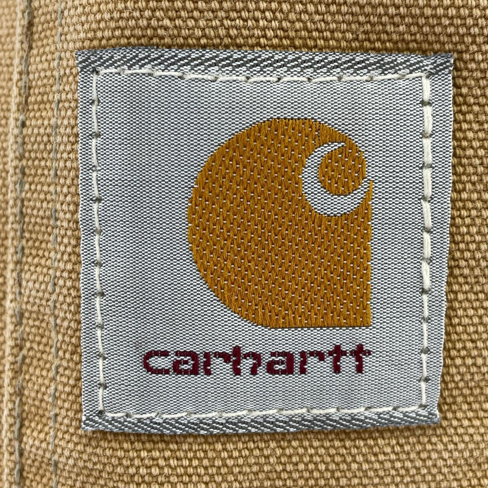 オーバーオール Carhartt ダブルニー ダックオーバーオール キャメル