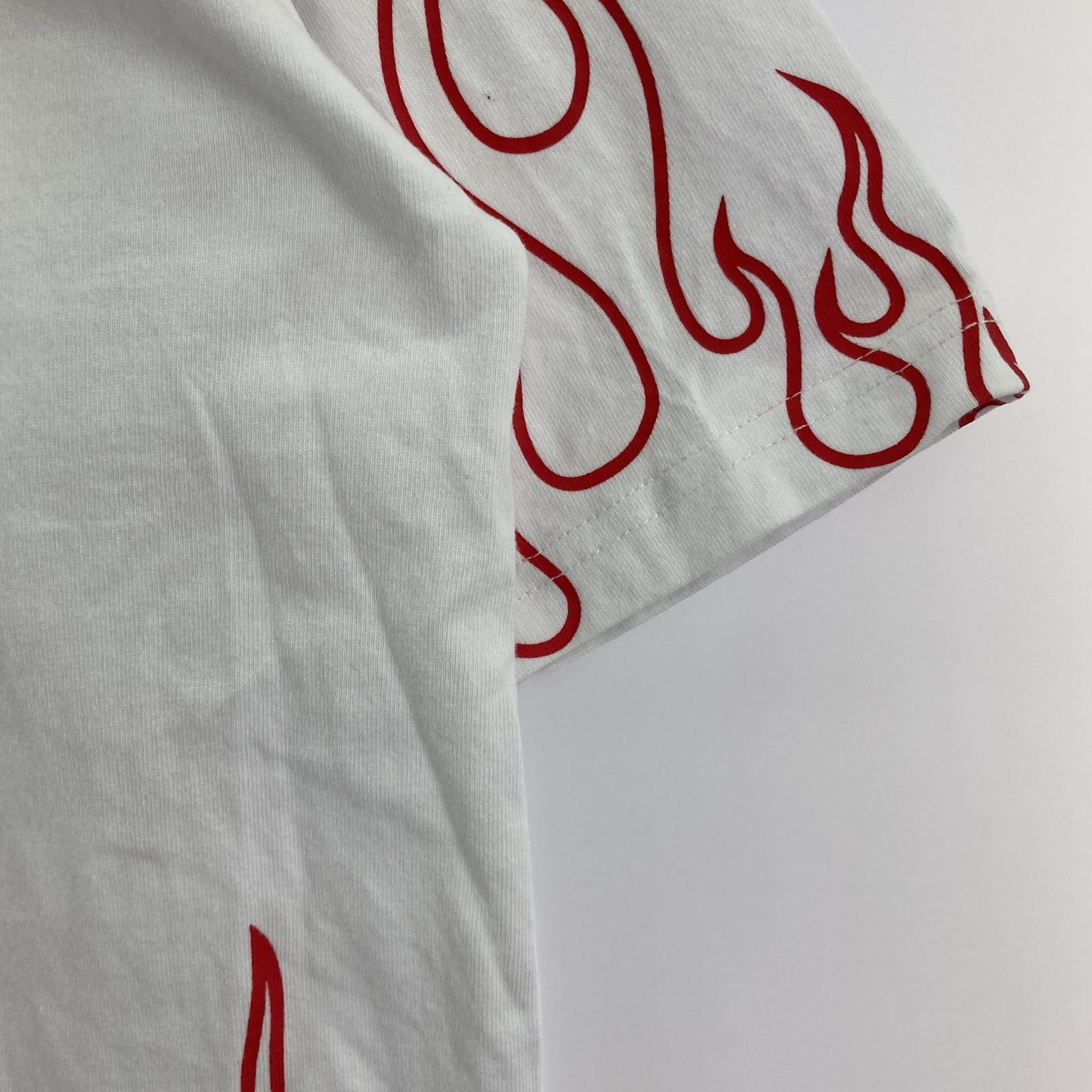 半袖Tシャツ GALFY 炎上大学 Tee 白 (M) L ホワイト