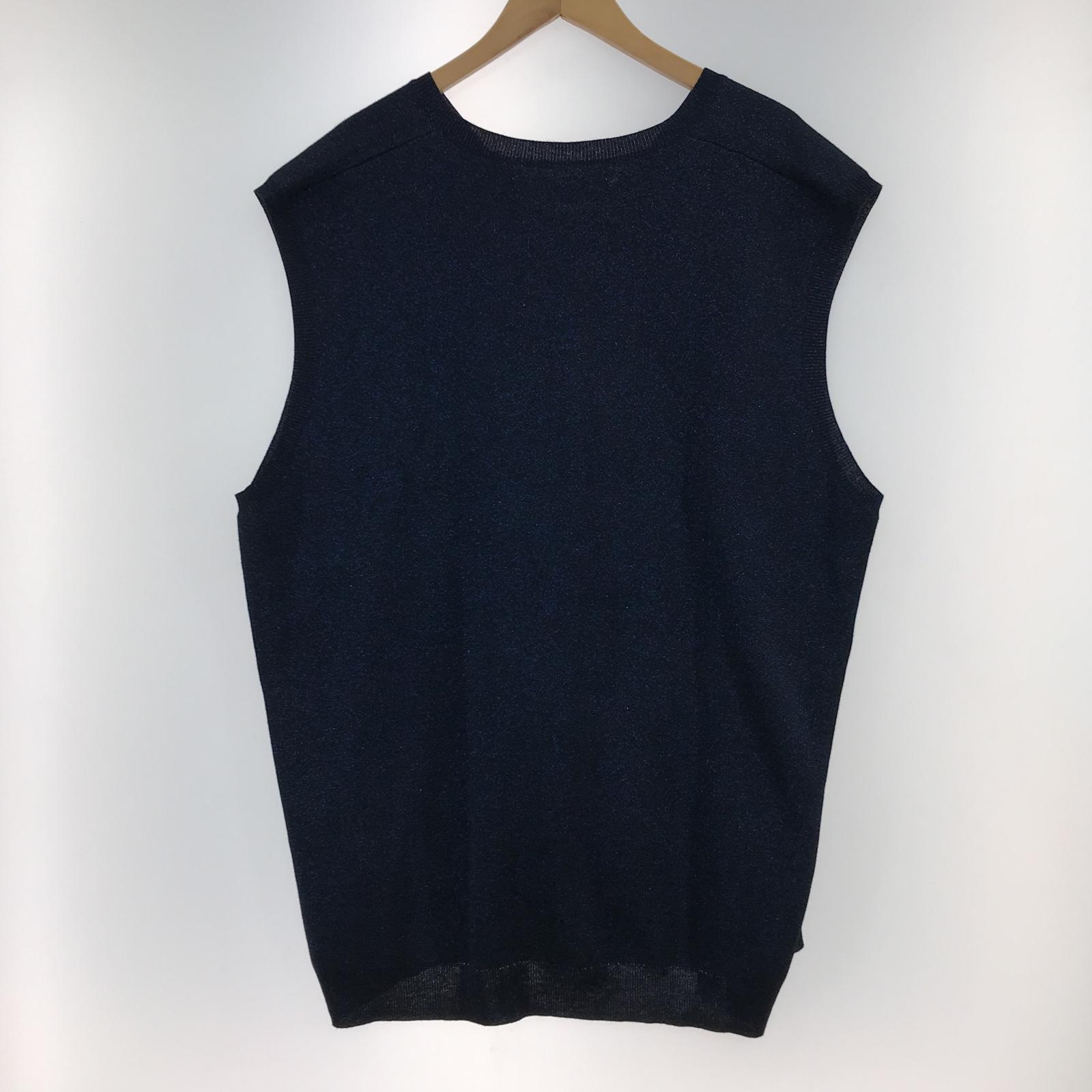 ニット DAIRIKU 23SS OVERSIZED LAME KNIT VEST F ネイビー フリー ネイビー