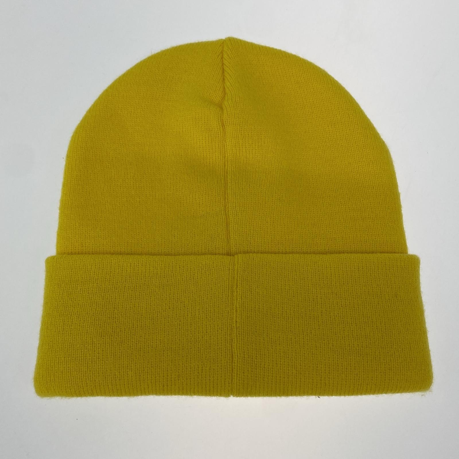 ニットキャップ 21AW GONZ NAMETAG BEANIE 黄 イエロー