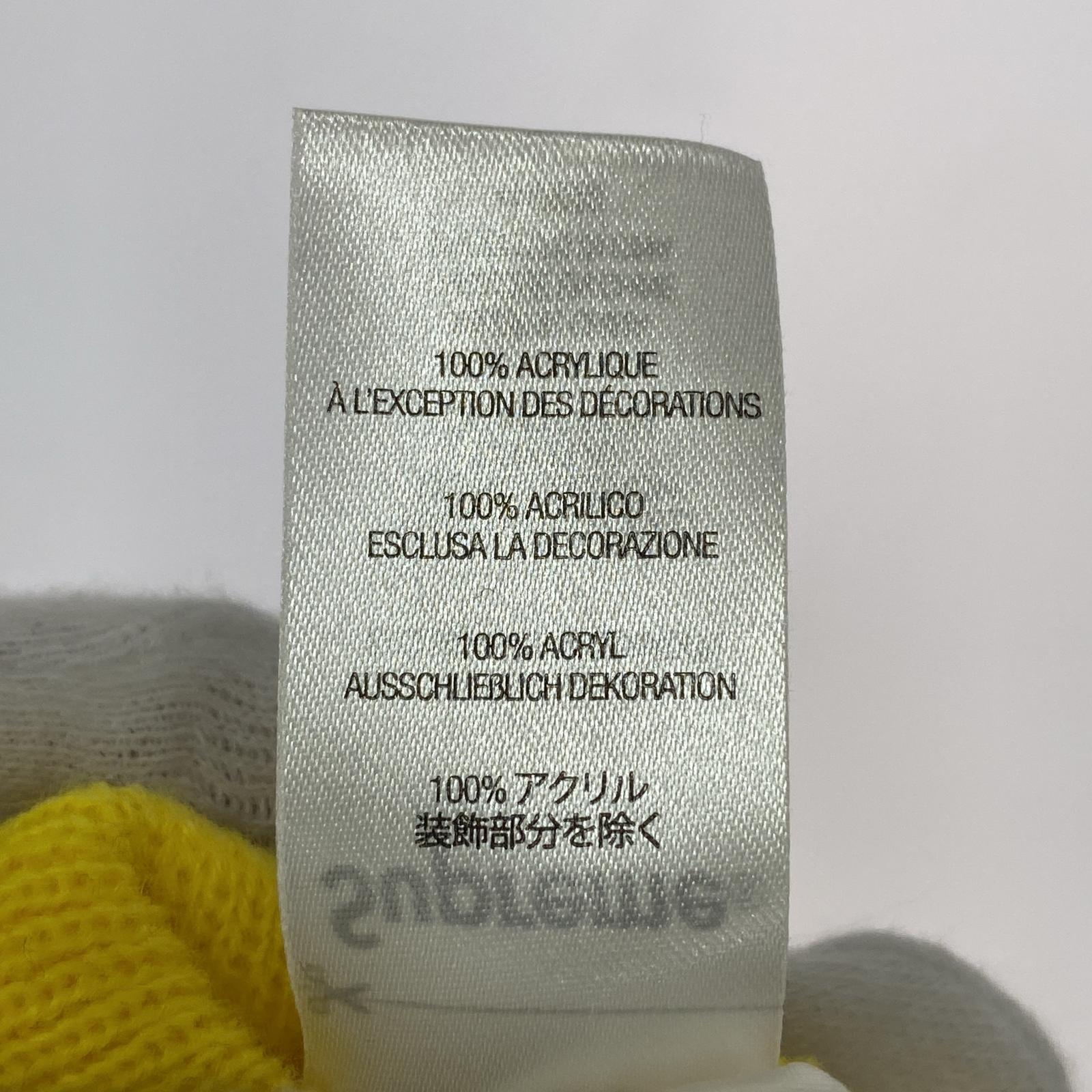 ニットキャップ 21AW GONZ NAMETAG BEANIE 黄 イエロー