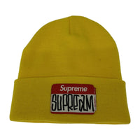 ニットキャップ 21AW GONZ NAMETAG BEANIE 黄 イエロー