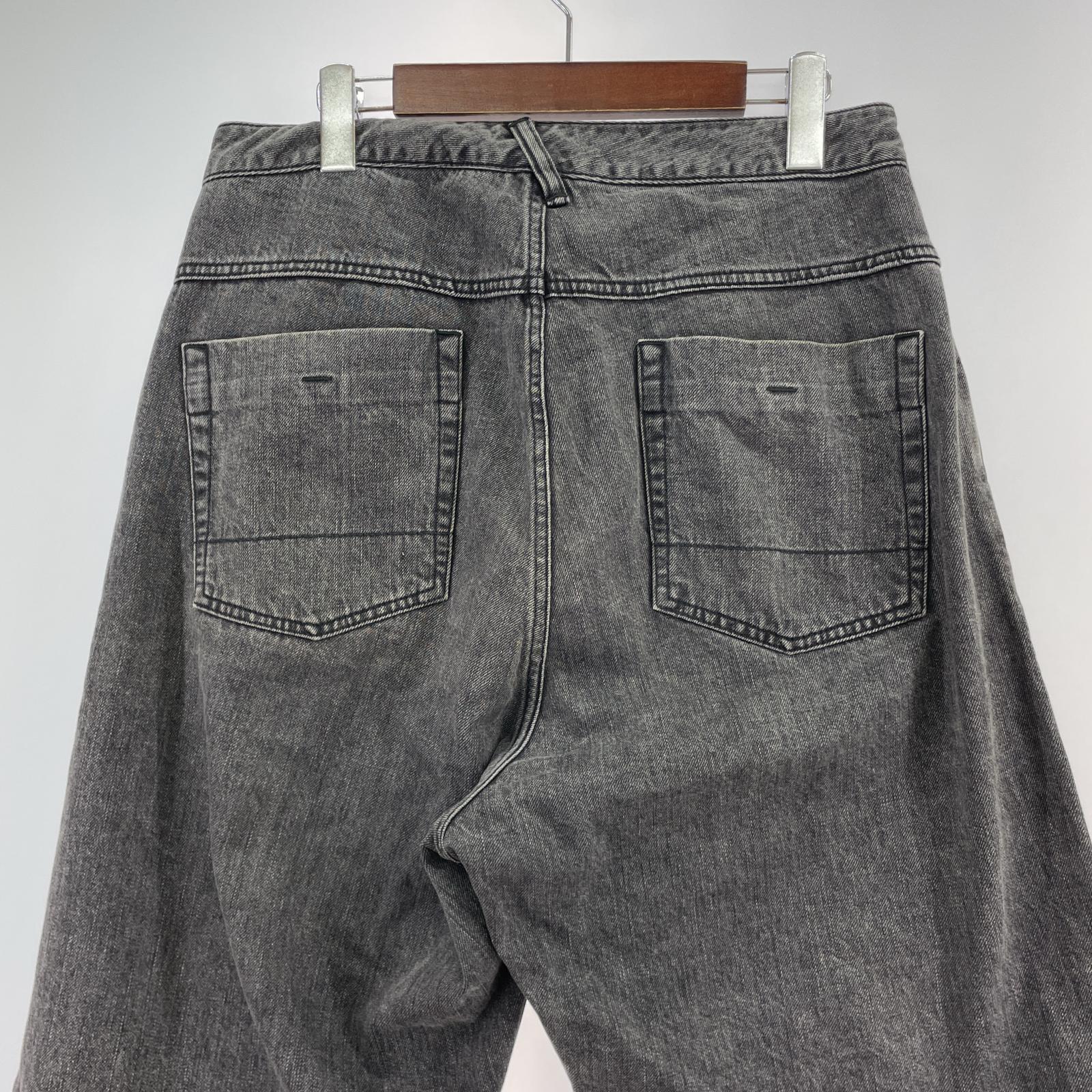 デニムパンツ ワイドパンツ BLK 2 ブラック