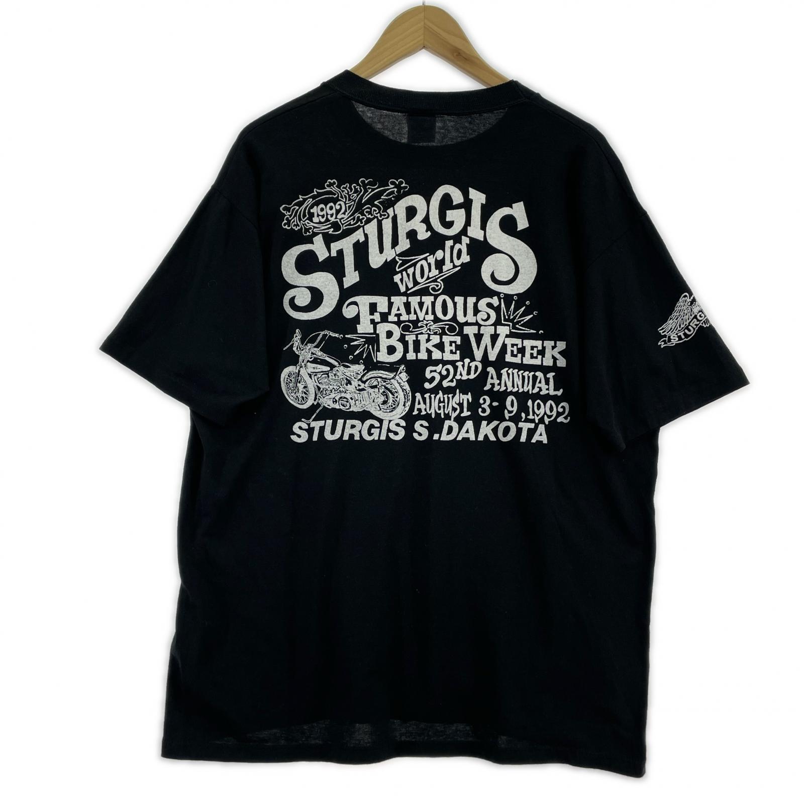 半袖Tシャツ モータースポーツ USA製 黒 (XL) ブラック