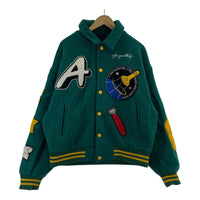 ジャケット A FEW GOOD KIDS ROCKET COLLEGE JACKET スタジャン 緑 (M) M グリーン
