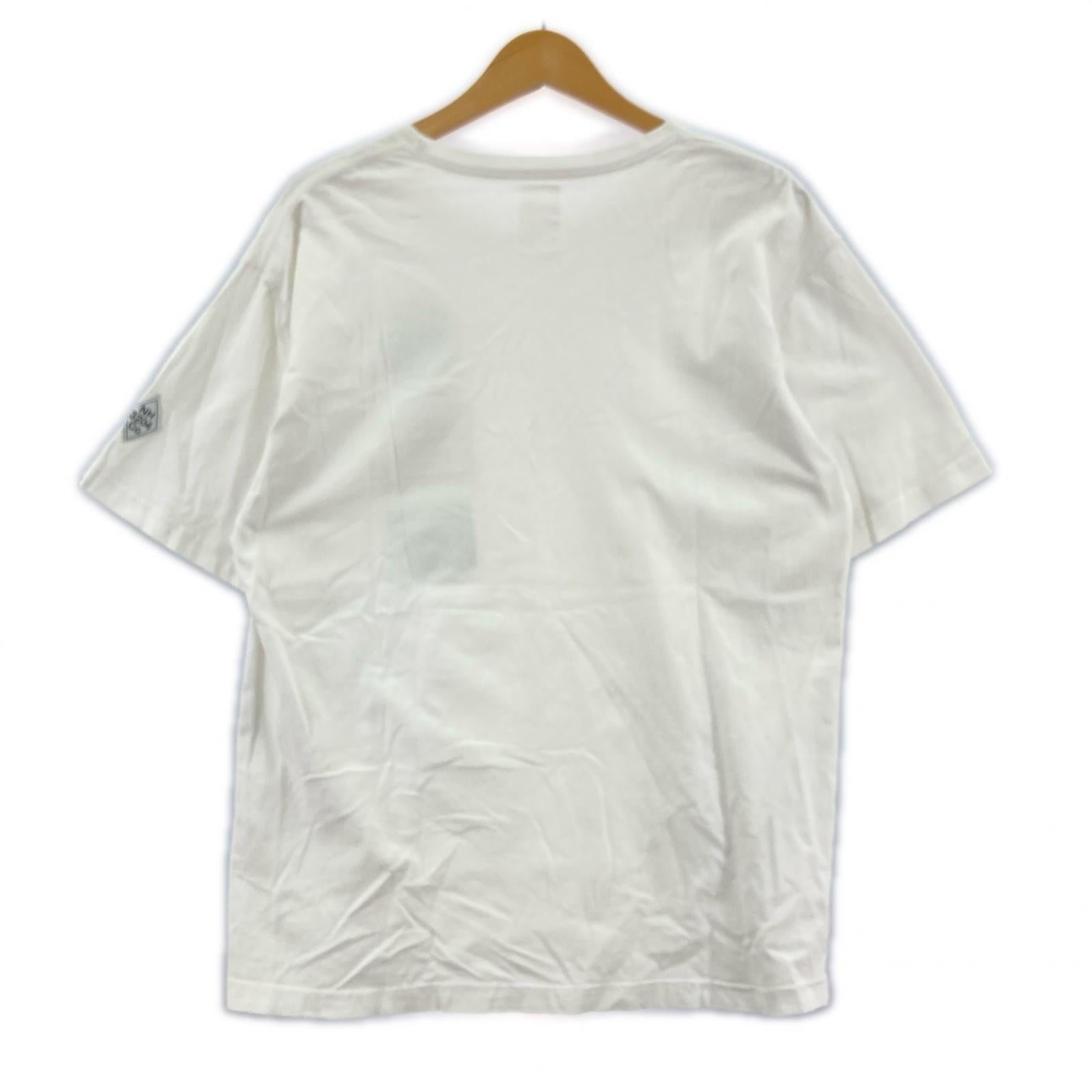 半袖Tシャツ ワッペンtee 白 ホワイト