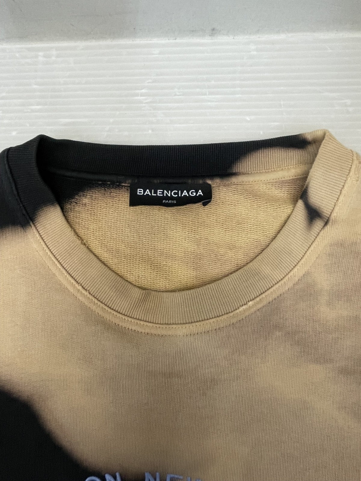 BALENCIAGA 17AW デムナ期 Oversize Bleach Homme Sweater S UP57 2017 00215