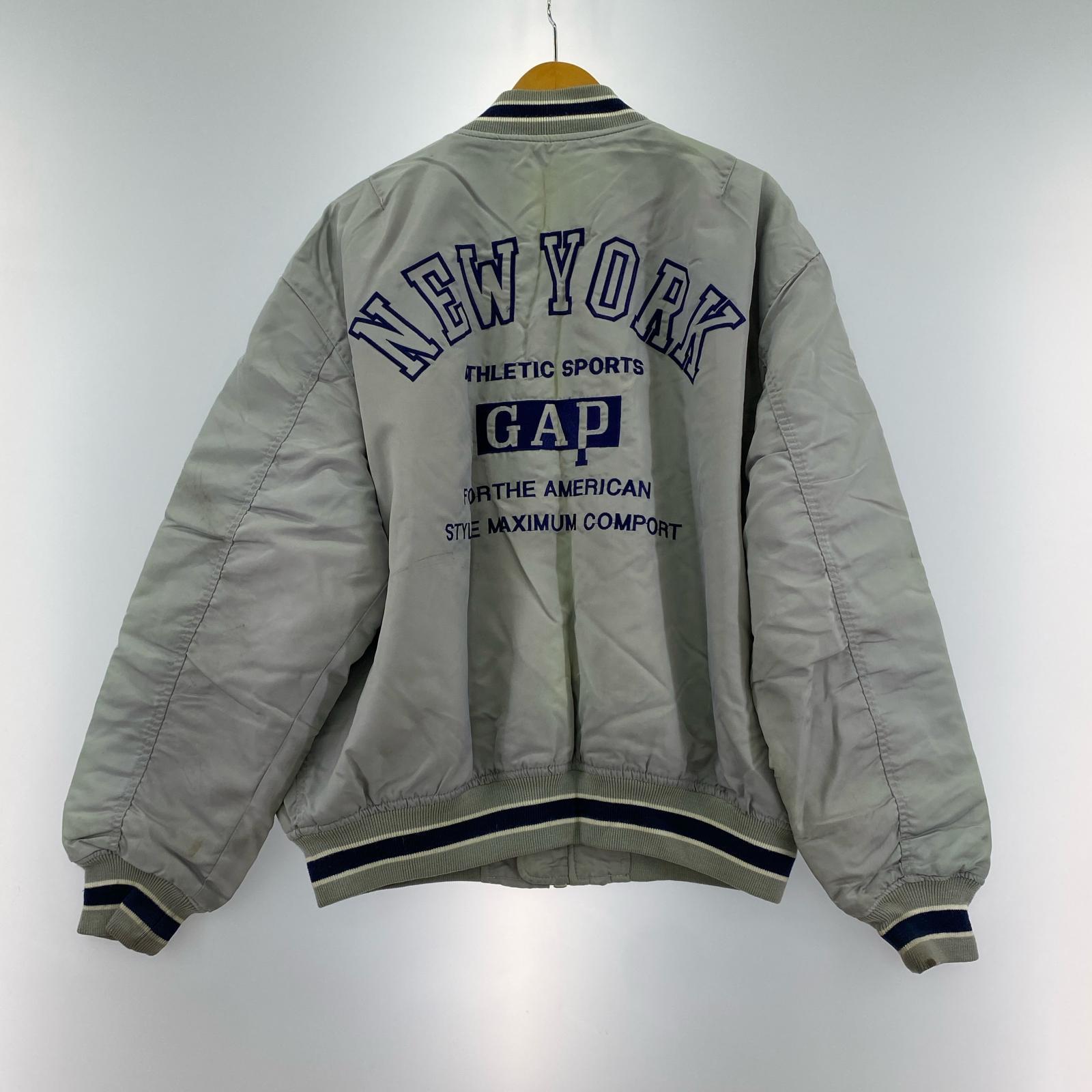 ジャケット 80s~90s ナイロンスタジャン L L グリーン