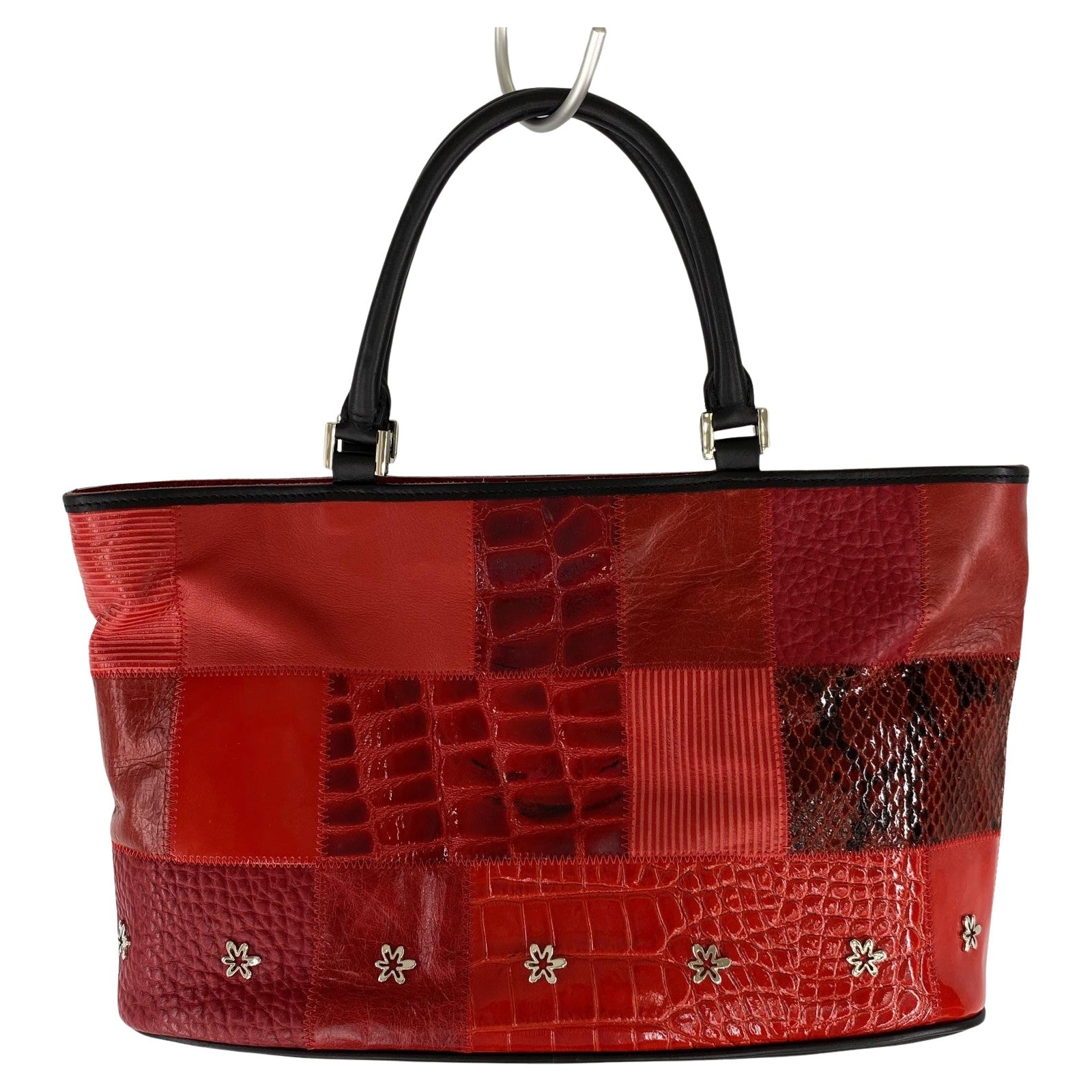 トートバッグ miomilano パッチワークバッグ RED
