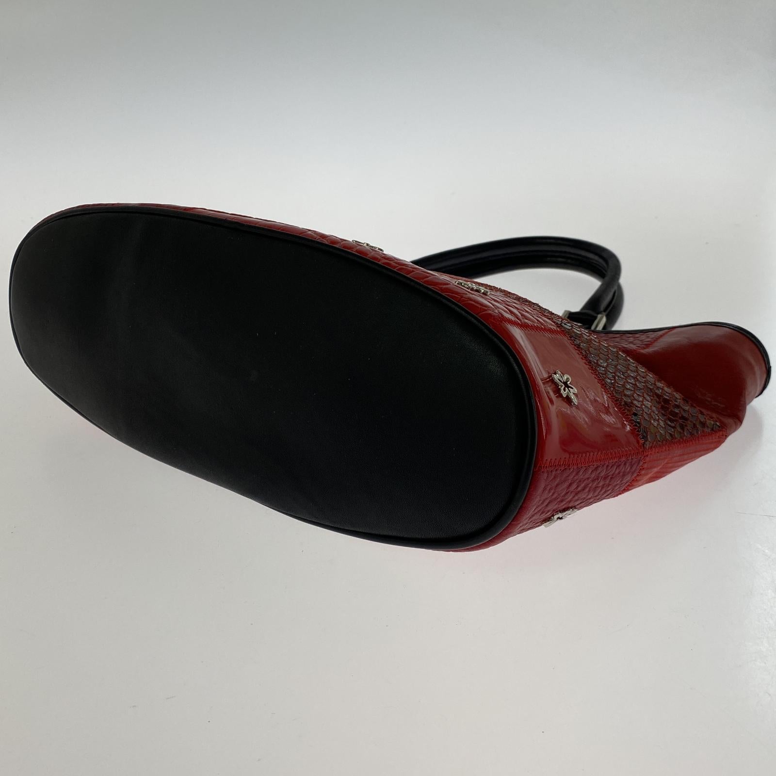 トートバッグ miomilano パッチワークバッグ RED