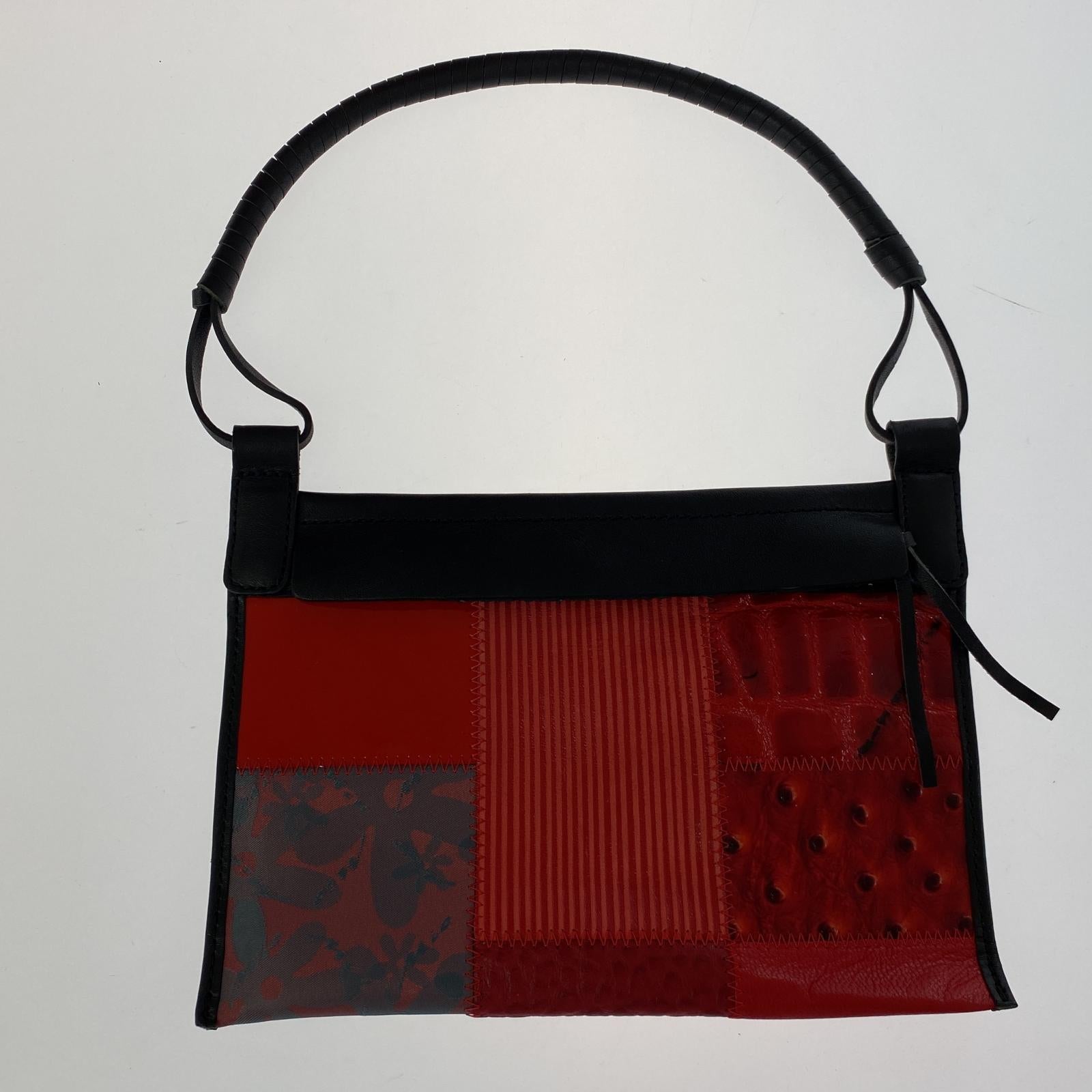 トートバッグ miomilano パッチワークバッグ RED