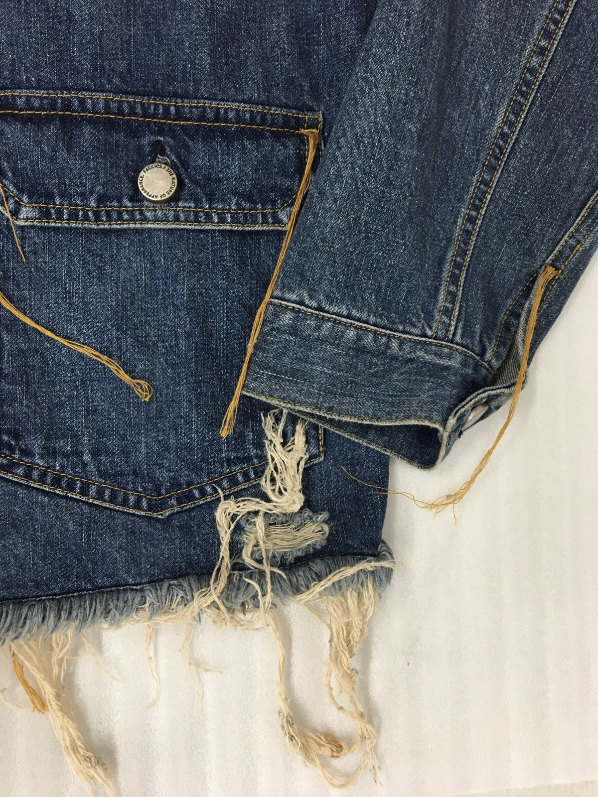ジャケット FACCIES Cowboy Damage Denim Jacket (2)