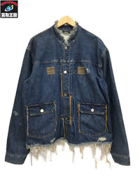ジャケット FACCIES Cowboy Damage Denim Jacket (2)