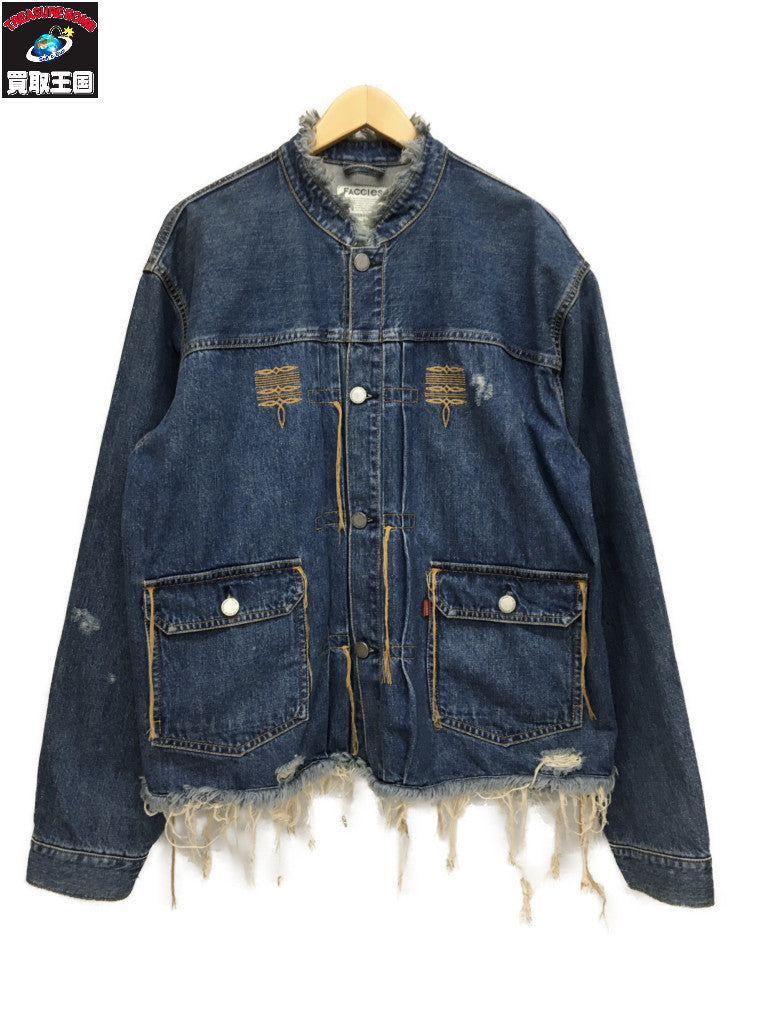 ジャケット FACCIES Cowboy Damage Denim Jacket (2)