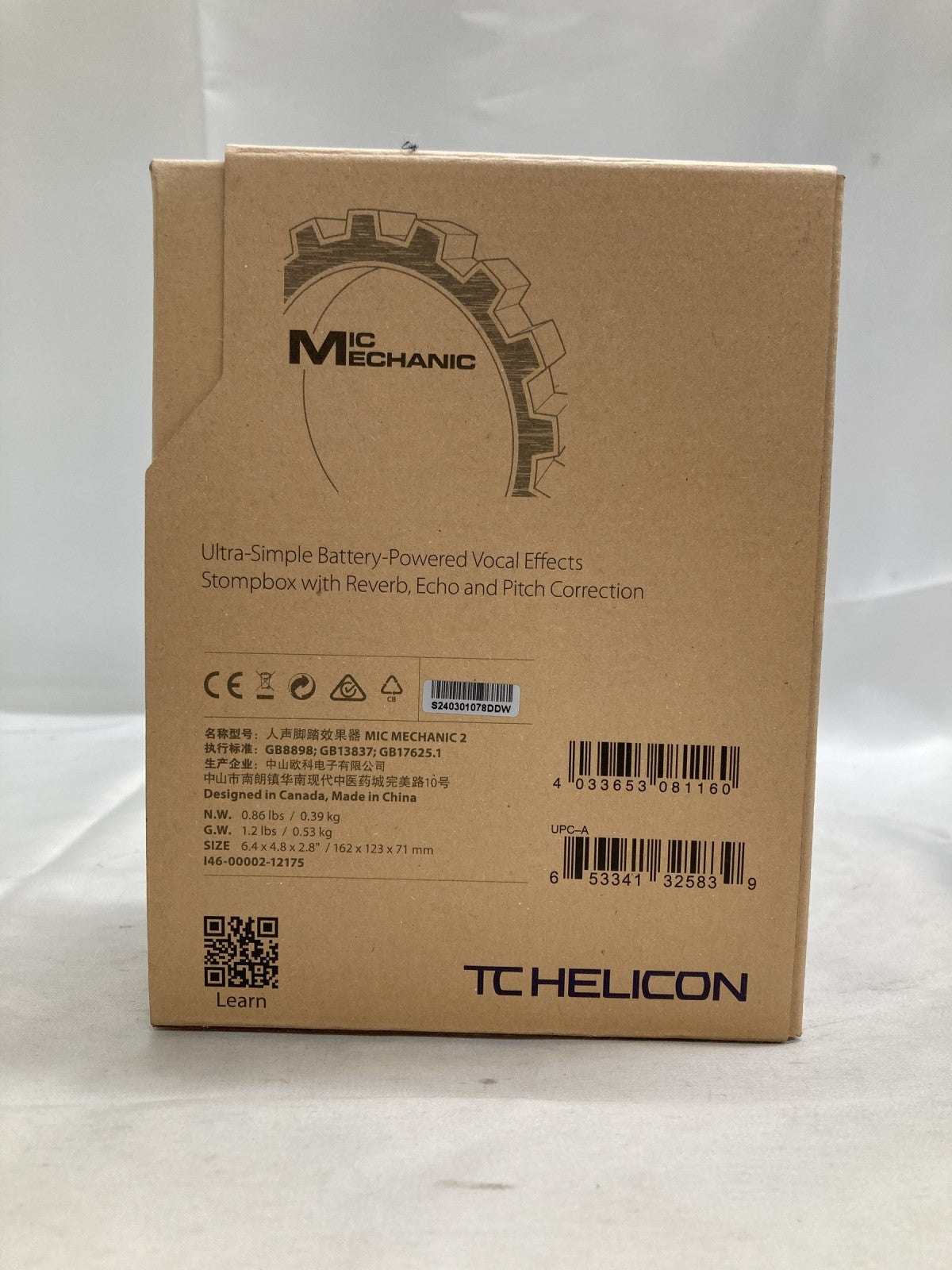 TC HELICON MIC MECHANIC 2 エフェクター