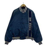 ブルゾン US.NAVY × Swingster USA製 ナイロンサテンスタジャン LL