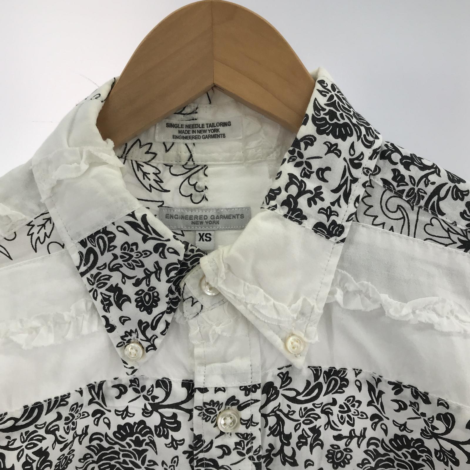長袖シャツ 19 Century BDシャツ (XS) 白黒