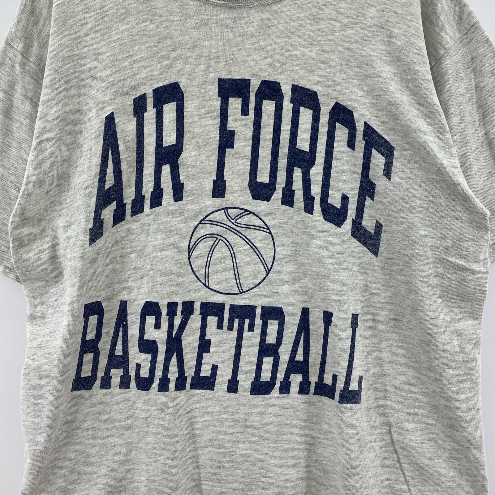 半袖Tシャツ 90s AIR FORCE BASKETBALL (L) グレー L グレー