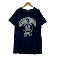 半袖Tシャツ 80s GEORGETOWN HOYAS (L) ネイビー L