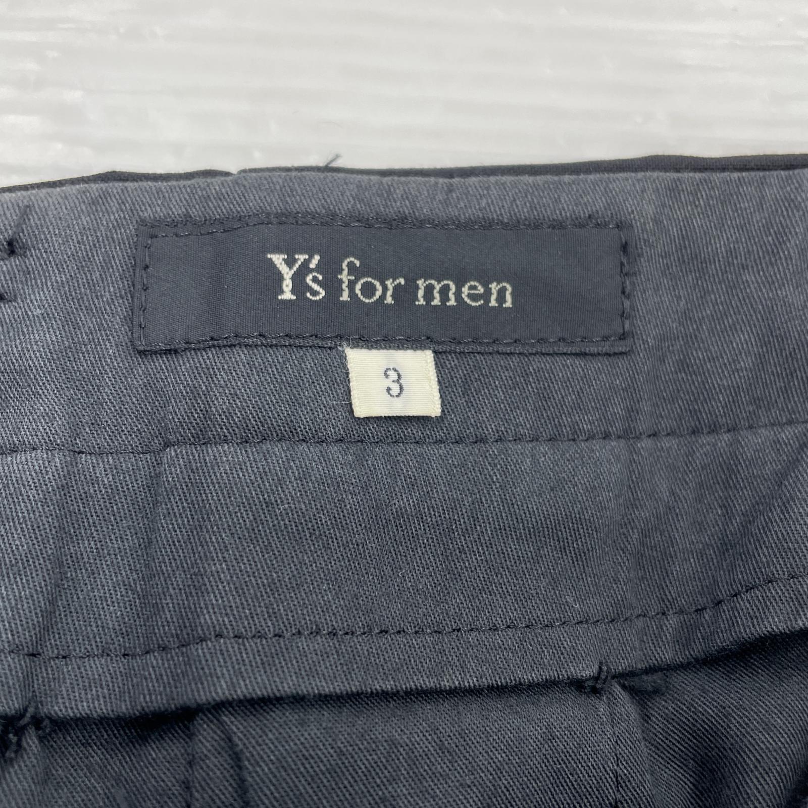 パンツ Y’s for men 定番 ウールギャバ スラックス 3 ブラック 3 ブラック