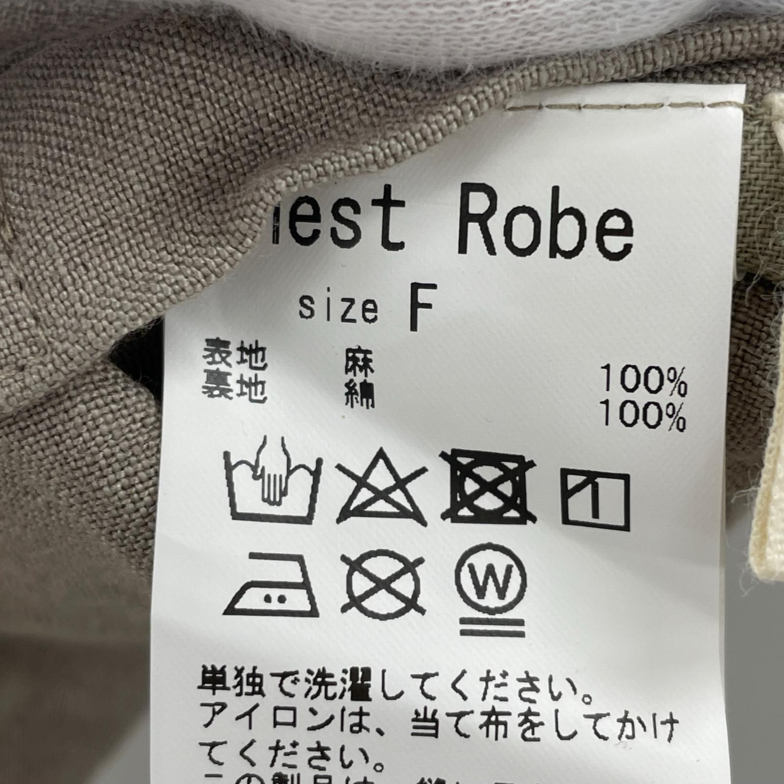 長袖シャツ リネン ベージュ F ベージュ