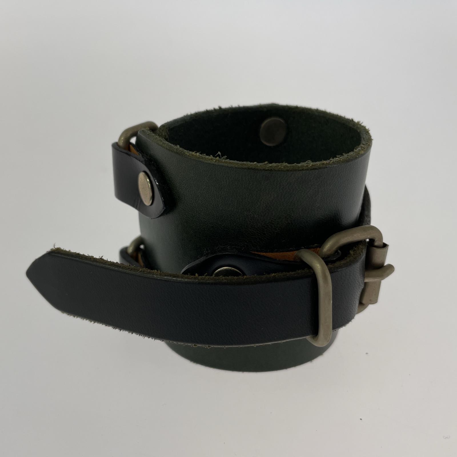 ブレスレット 本革レザーブレス グリーン グリーン