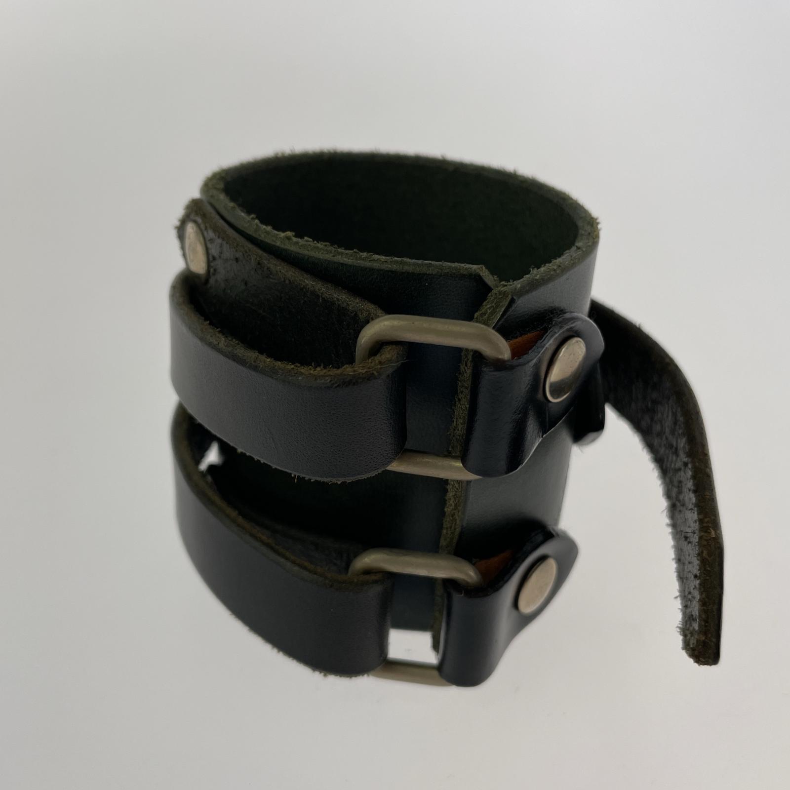ブレスレット 本革レザーブレス グリーン グリーン