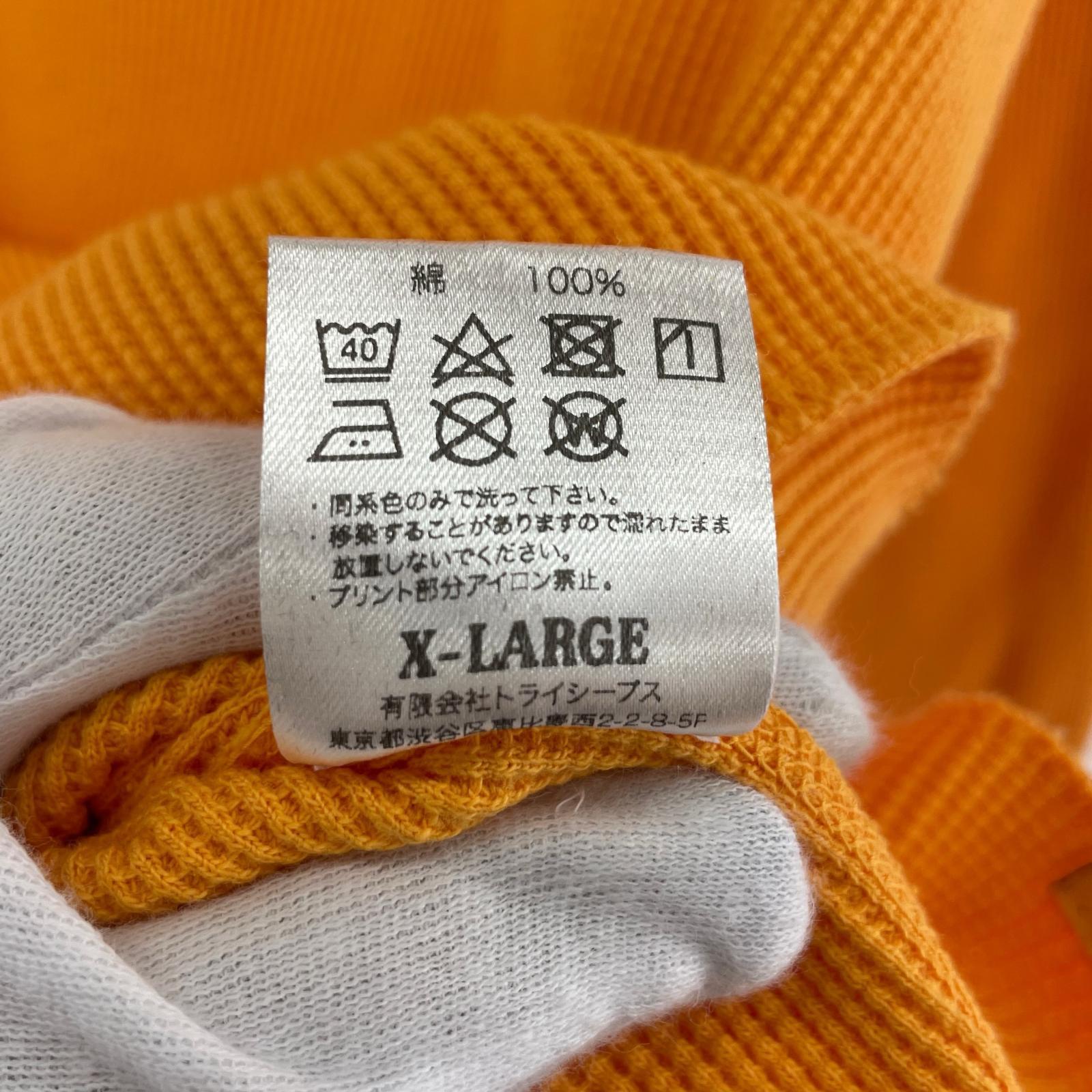 長袖Tシャツ STANDARD CALIFORNIA Waffle Thermal Long Sleeve T オレンジ (XL) オレンジ