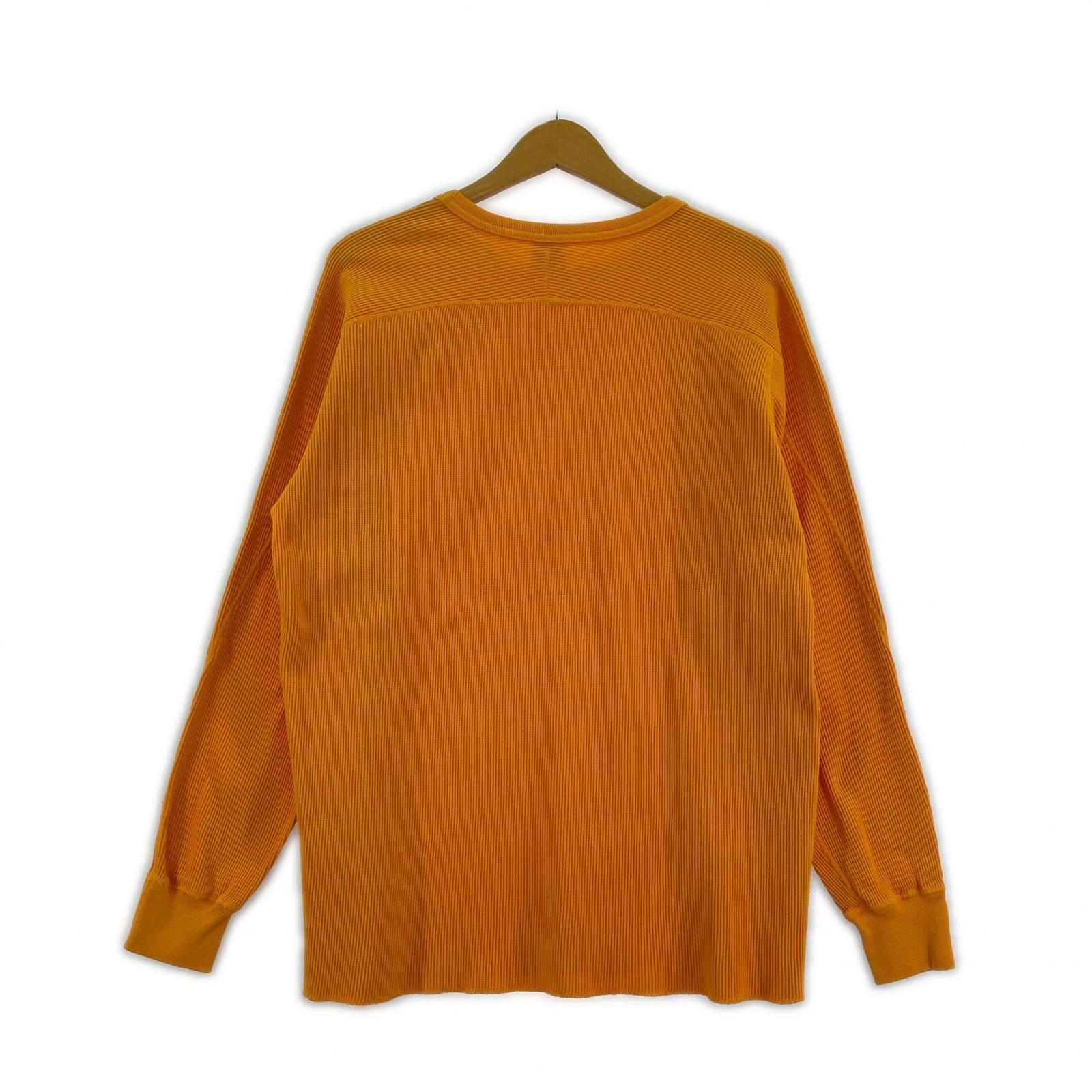 長袖Tシャツ STANDARD CALIFORNIA Waffle Thermal Long Sleeve T オレンジ (XL) オレンジ