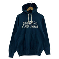 パーカー STANDARD CALIFORNIA 25ss Jeff for SD Logo Hood Sweat M ブルー M ブルー