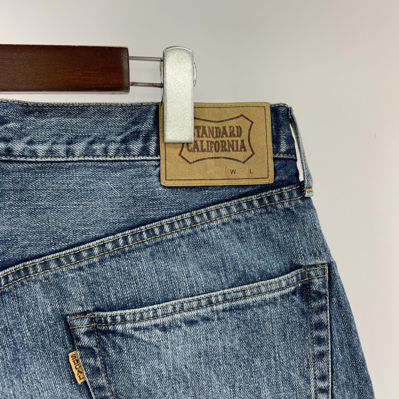 デニムパンツ STANDARD CALIFORNIA SD 5-POCKET DENIM PANTS 960 VINTAGE WASH 34 ネイビー