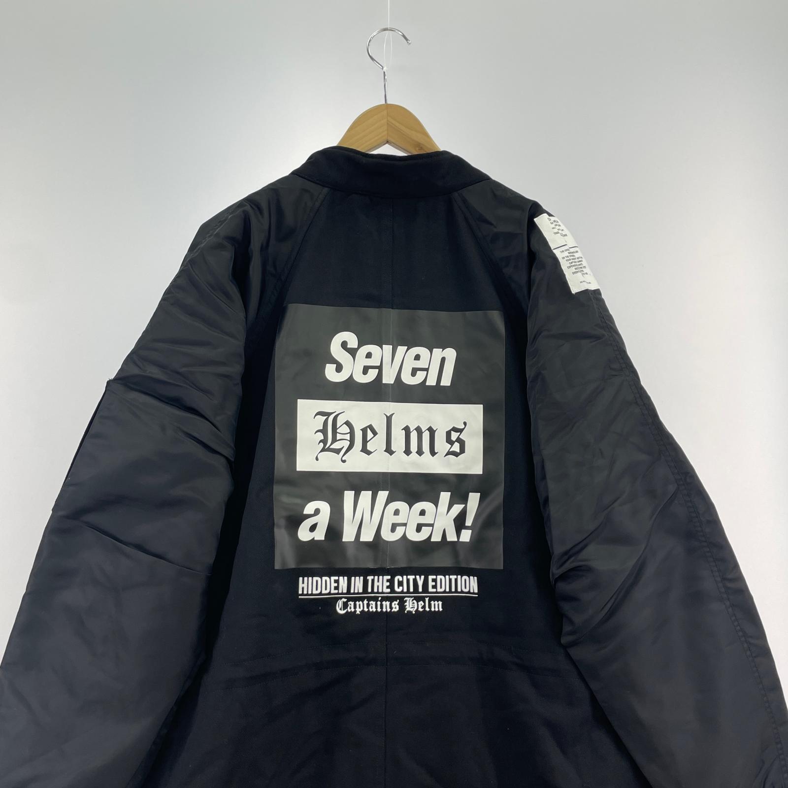 ジャケット Captains Helm SEVEN A WEEK FISH TAIL MIL JACKET XL ブラック ブラック