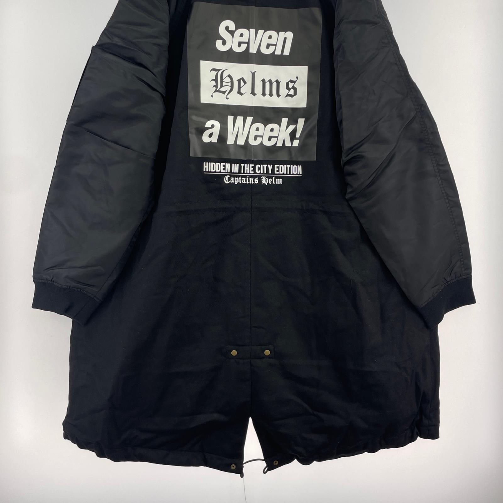 ジャケット Captains Helm SEVEN A WEEK FISH TAIL MIL JACKET XL ブラック ブラック