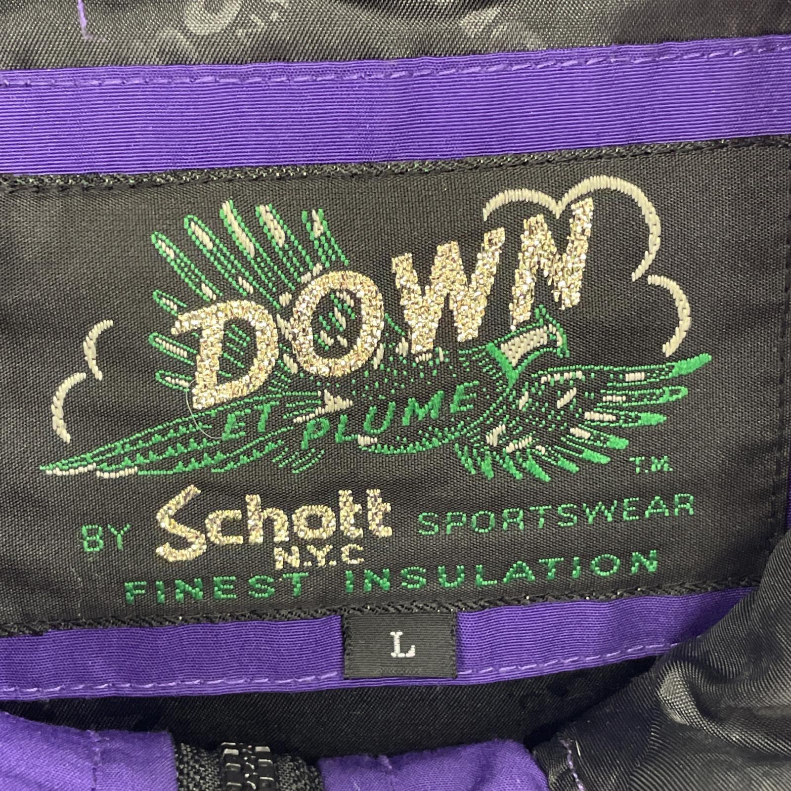 ダウンジャケット schott ダウンジャケット L
