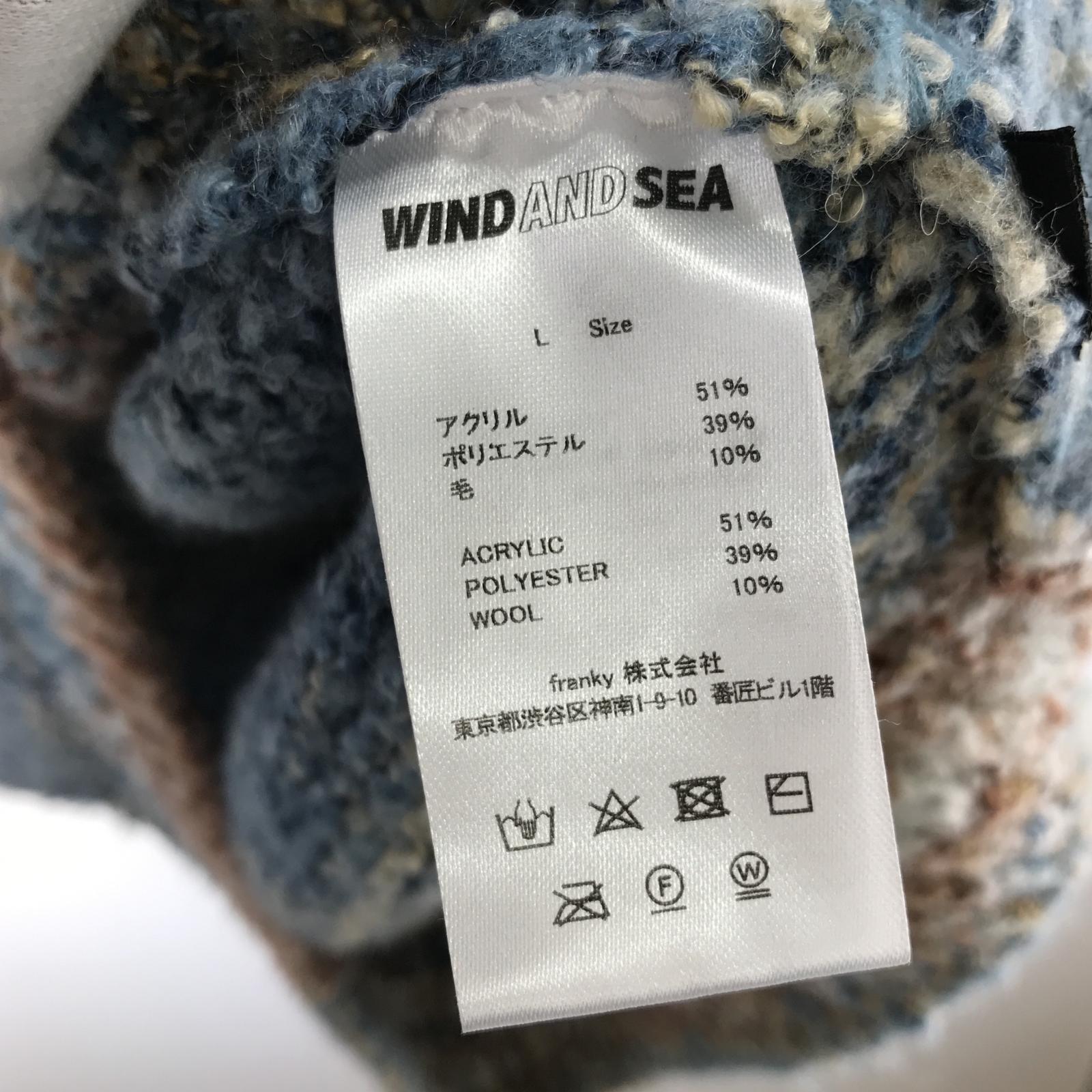ニット BOUCLE LOGO KNIT L