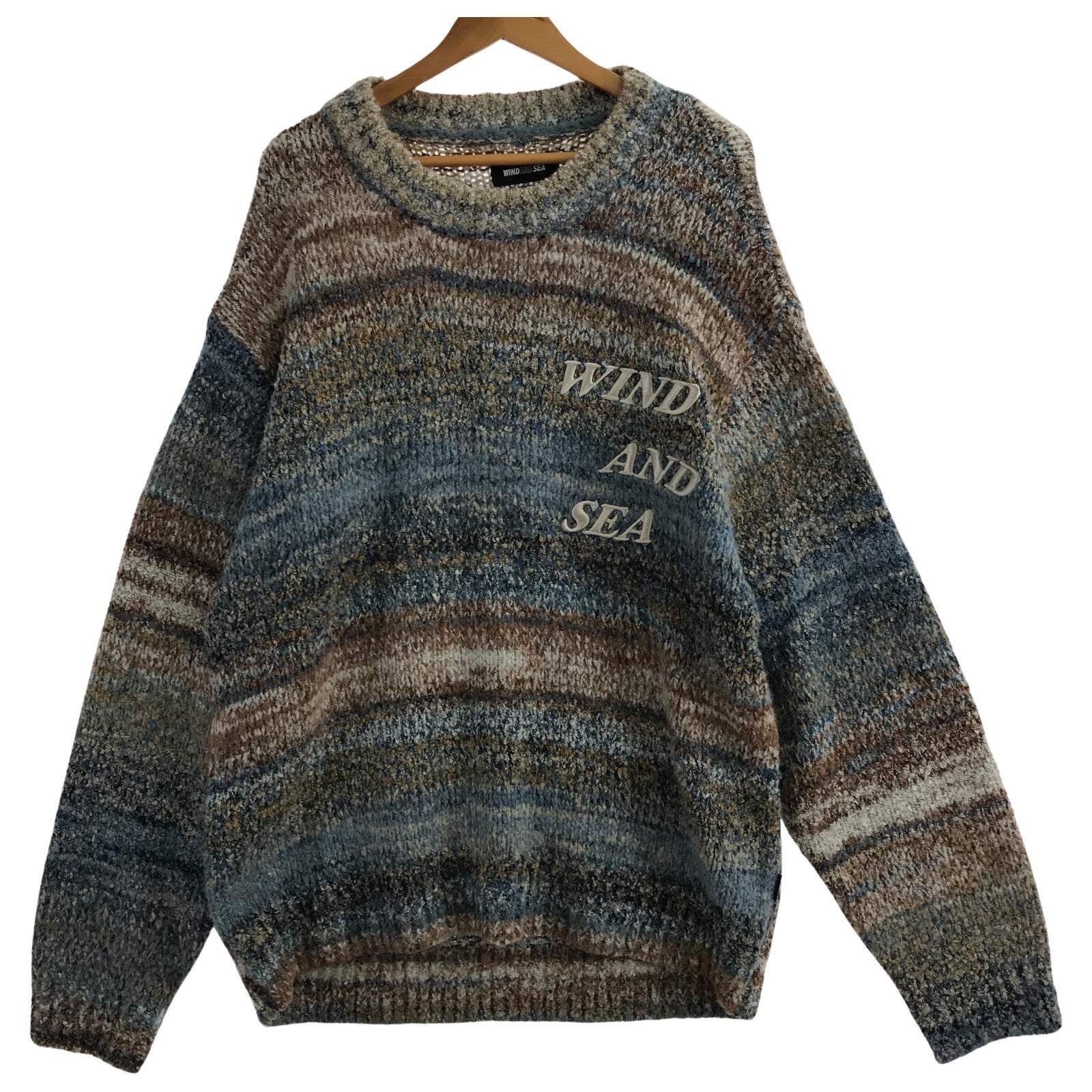 ニット BOUCLE LOGO KNIT L