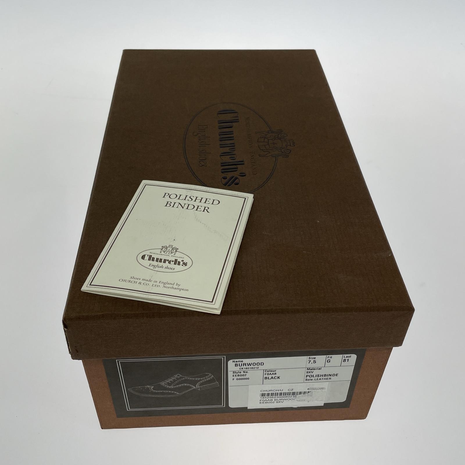 シューズ BURWOOD ウイングチップ ブラック